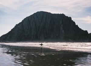 Morro Rock Surfer 